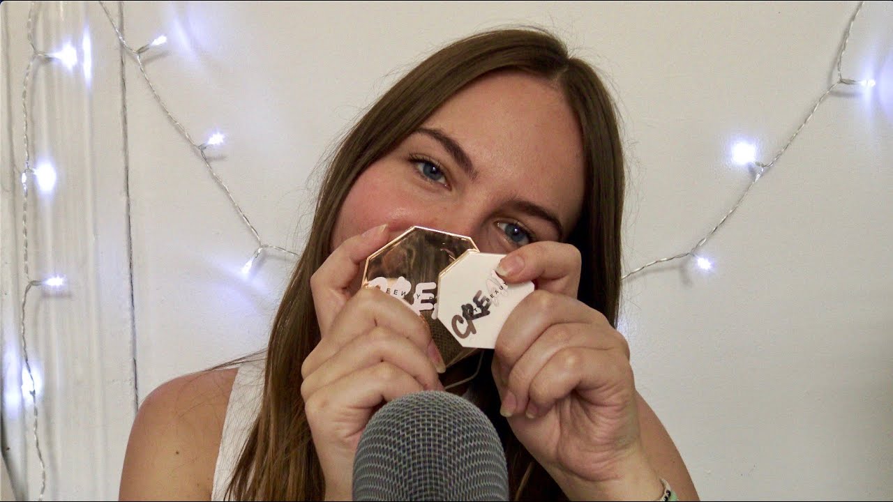 ASMR try on Fenty Beauty (tapping, whispering...)