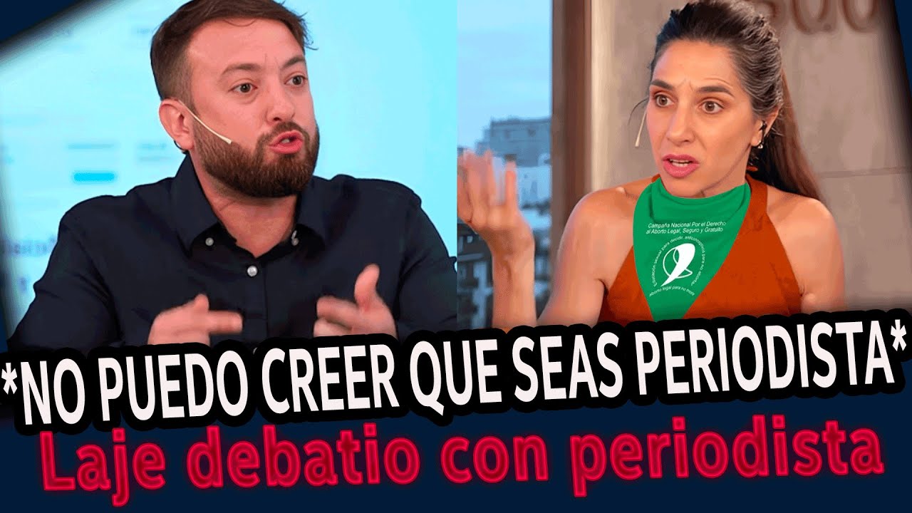 LAJE debatió con periodista feminista de infobae en vivo tras las elecciones
