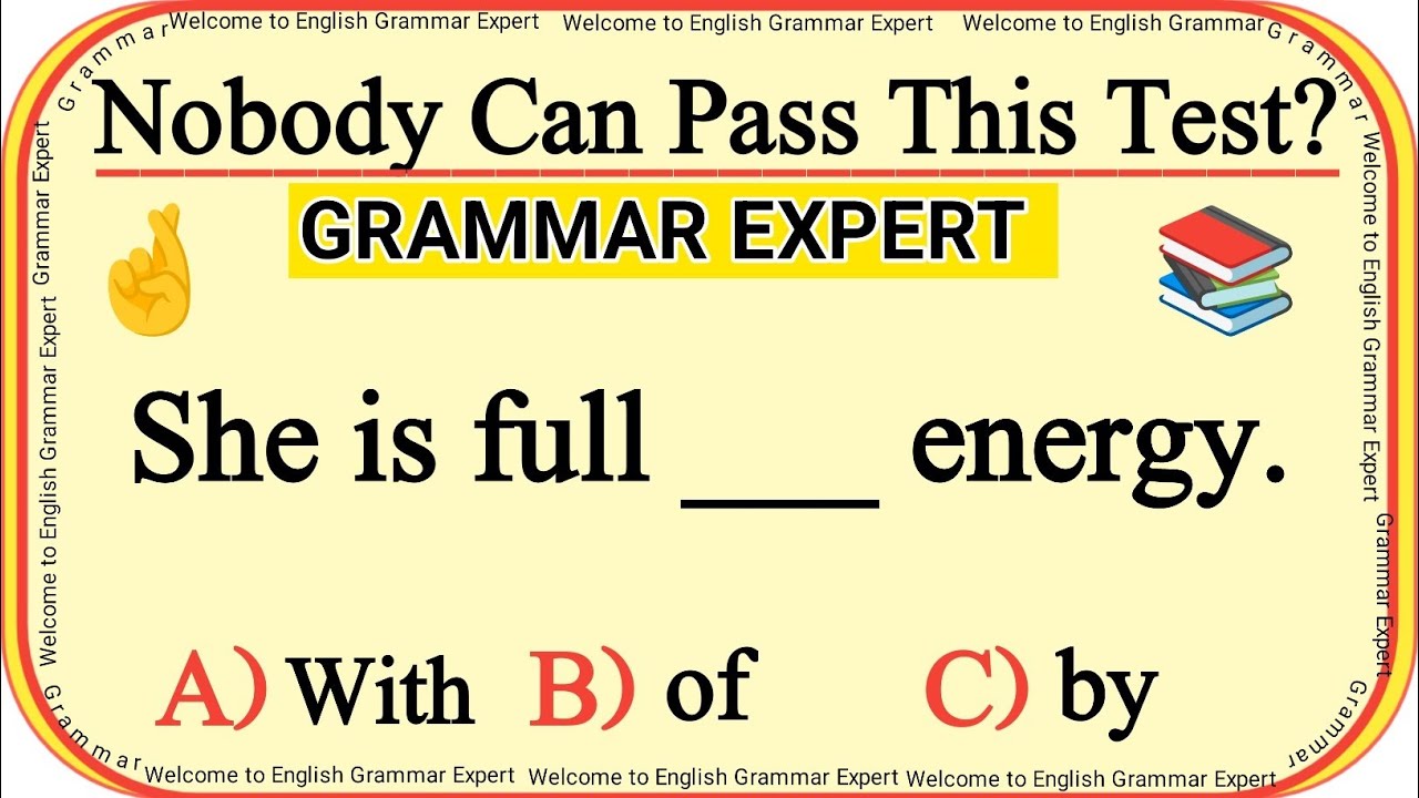 Everyone FAIL This English Grammar Test! Only Geniuses Score 20/20 😱📚#englishgrammar