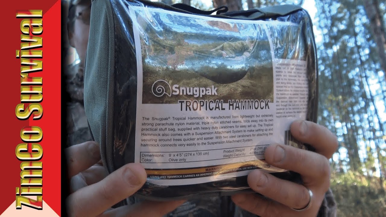 ✔️ The Best camping Hammock? The Snugpak Tropical Hammock - Review