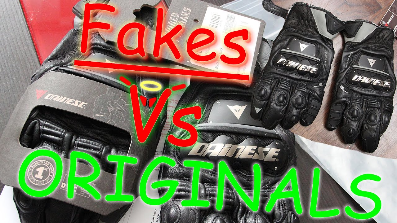 Dainese fakes or Dainese originals: Can you tell the difference ? - Dainese motorcycle gloves review