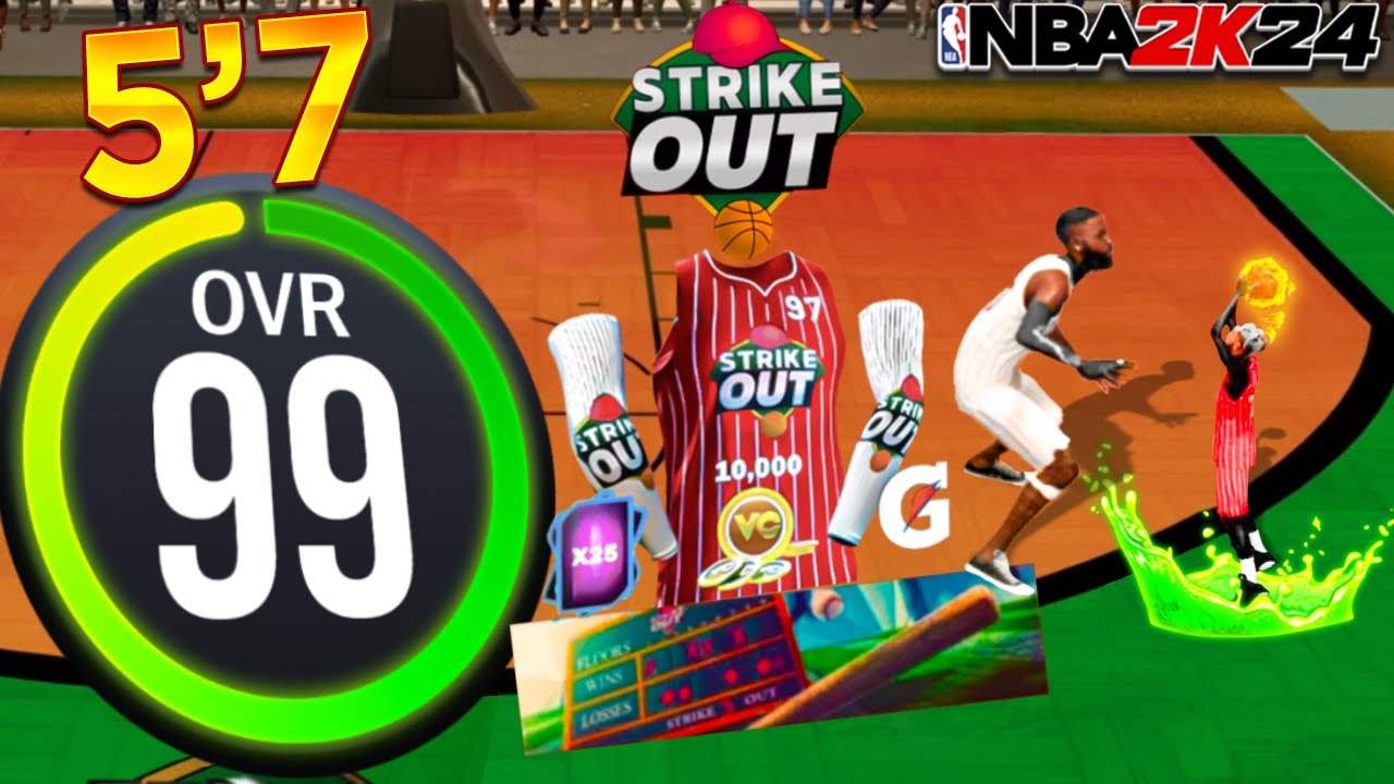 ATTEMPTING TO WIN THE *NEW* STRIKEOUT EVENT ON MY 5'7 LEGEND PURE SHARPSHOOTER ON NBA 2K24!