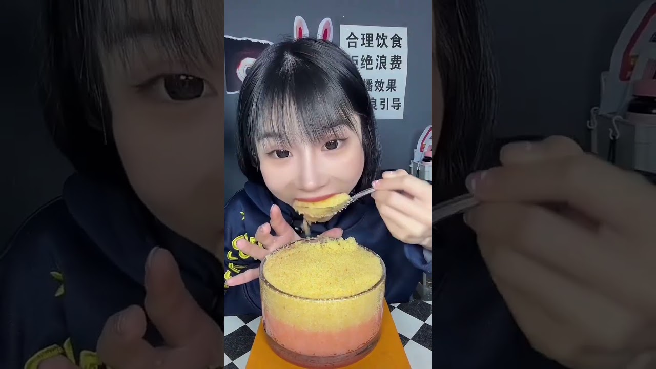 ASMR voice control eating sound colorful crunchy tobiko eggs #fyp 