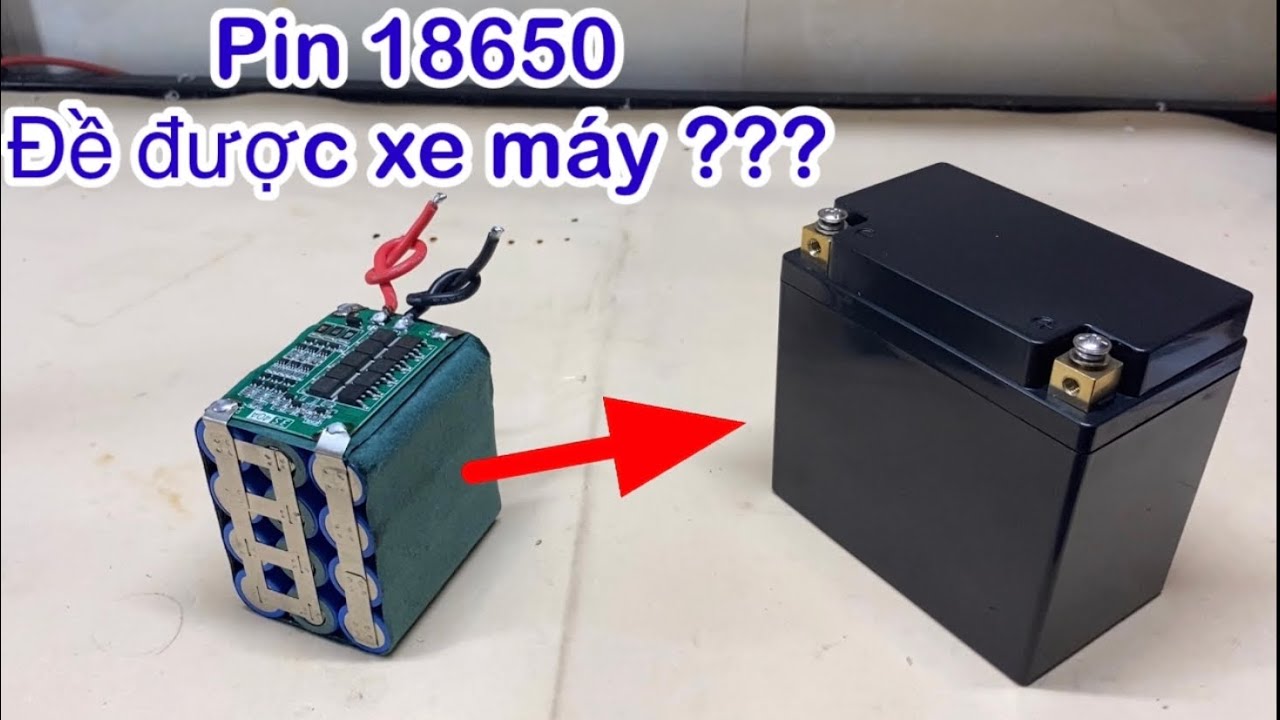 Muốn chế pin 18650 đề được xe máy thì hãy xem hết video này