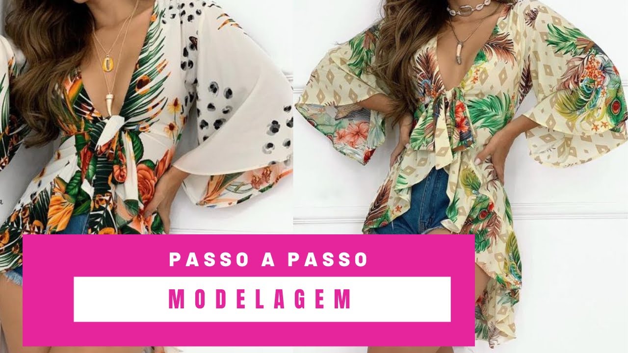 COMO FAZER MODELAGEM DE BLUSA MULLET COM MANGA FLARE?