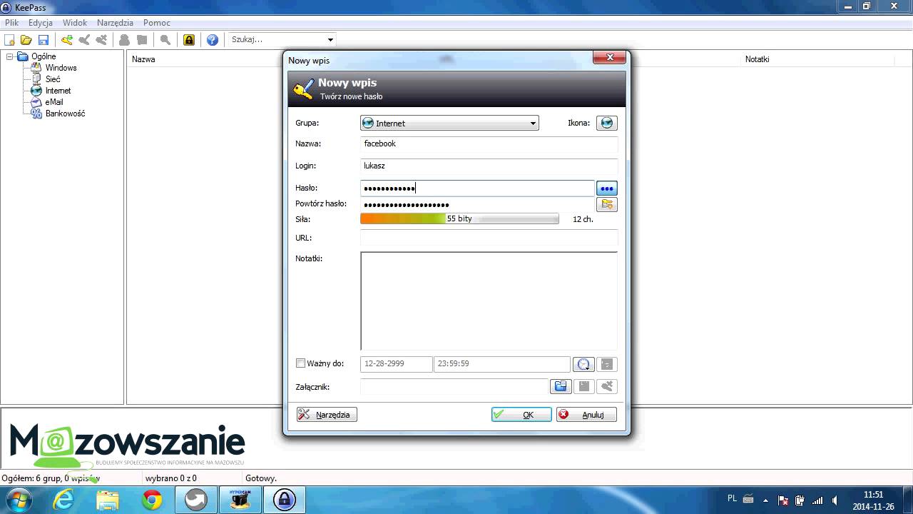 KeePass Password Safe - przetrzymywanie haseł