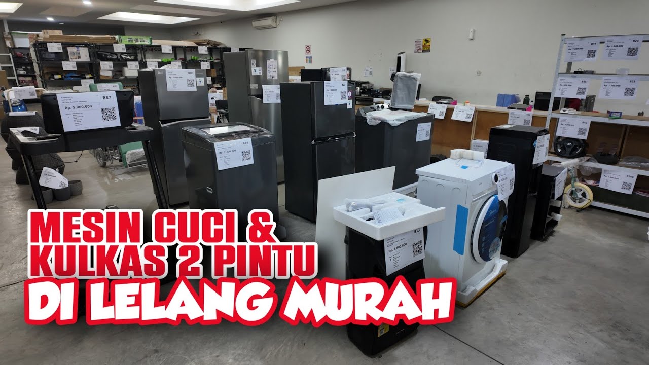 Kulkas dan Mesin Cuci Murah | Lelang Barang di Bekasi | MNVLOG