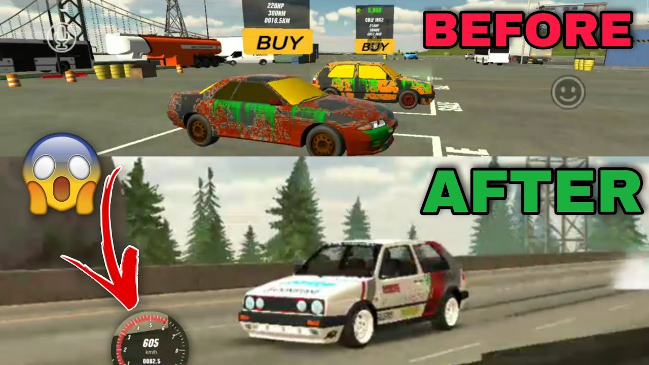 funny🤣rebuilding dirty golf mk2 car parking multiplayer roleplay new update