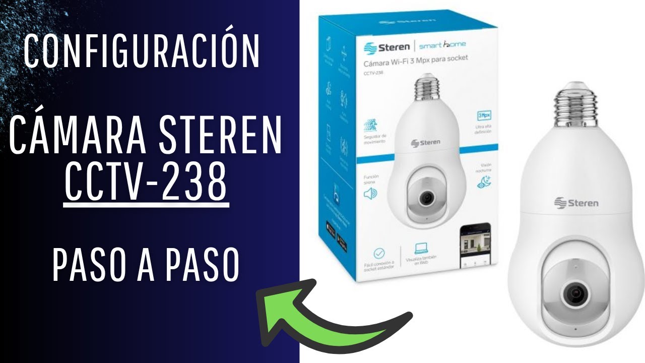 TUTORIAL Cámara Wi-Fi Steren CCTV-238 para SOCKET #steren #sterenhome #tecnologia #tutorial #wifi