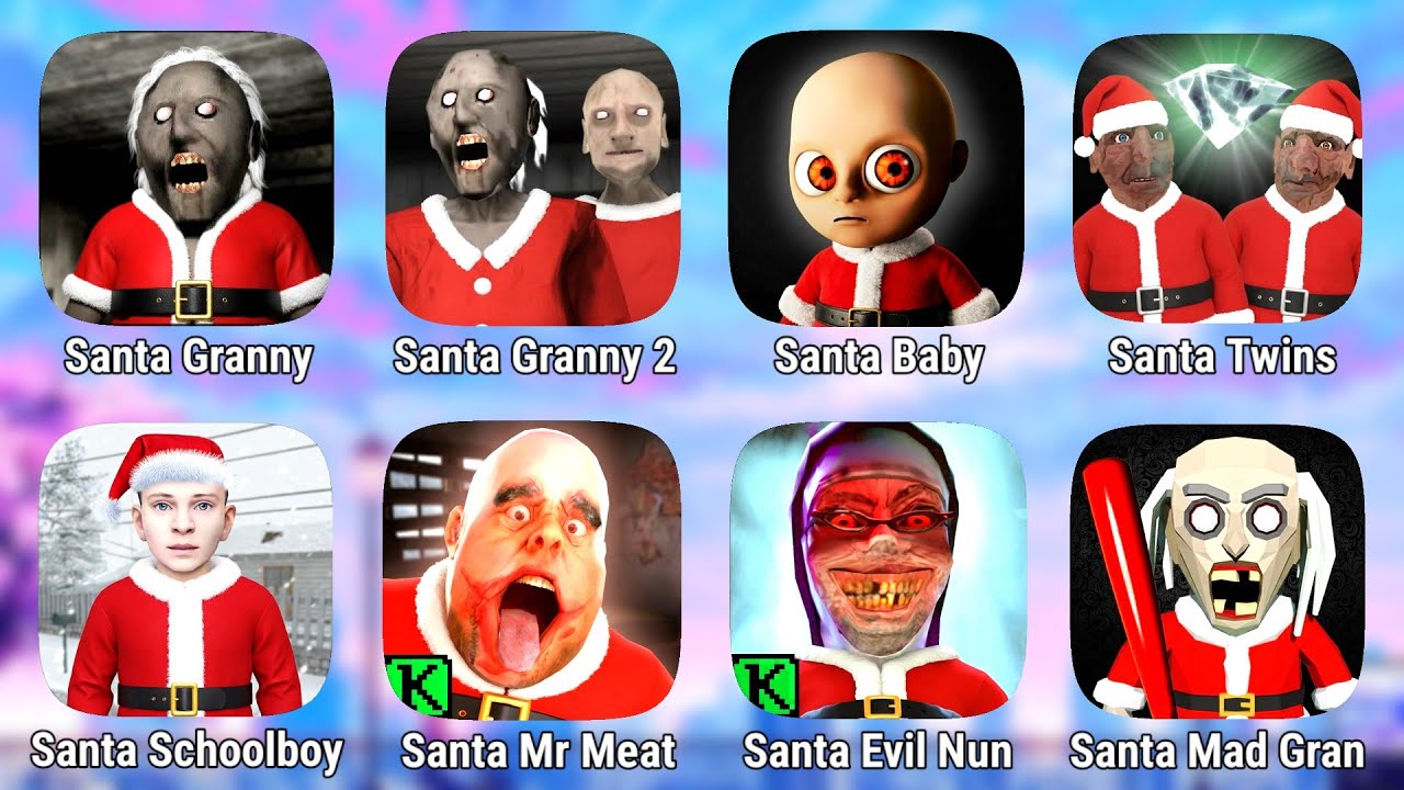 All New Santa Game Mods || Santa Granny Game Mod | Mr Meat Santa | Schoolboy 2 Snata Game | Mod