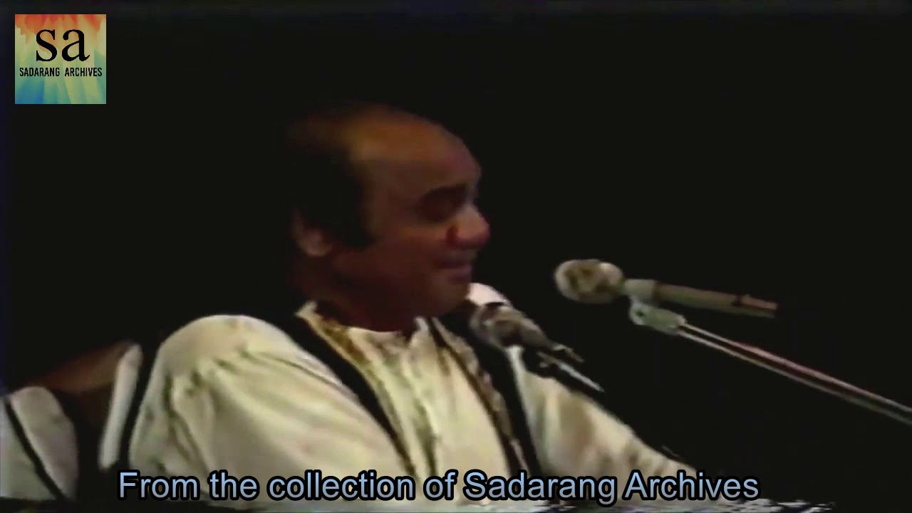 Beqarari Si Beqarari Hai- Mehdi Hassan - Tabla Pir Bukhsh - Live Video