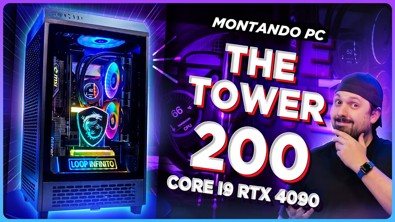 Montando um PC no THE TOWER 200 com Core i9 e RTX 4090!