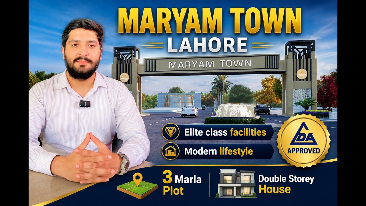 Maryam Town Lahore 3 Marla Villas | Easy 3-Year Installment Plan | Possession in 2 Years