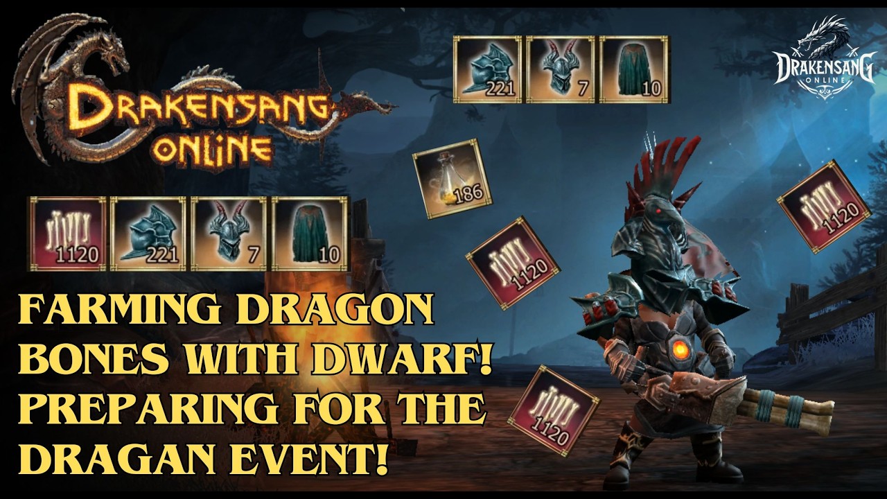 Drakensang Online – Добыча драконьих костей гномом! Подготовка к событию с драконами! DSO