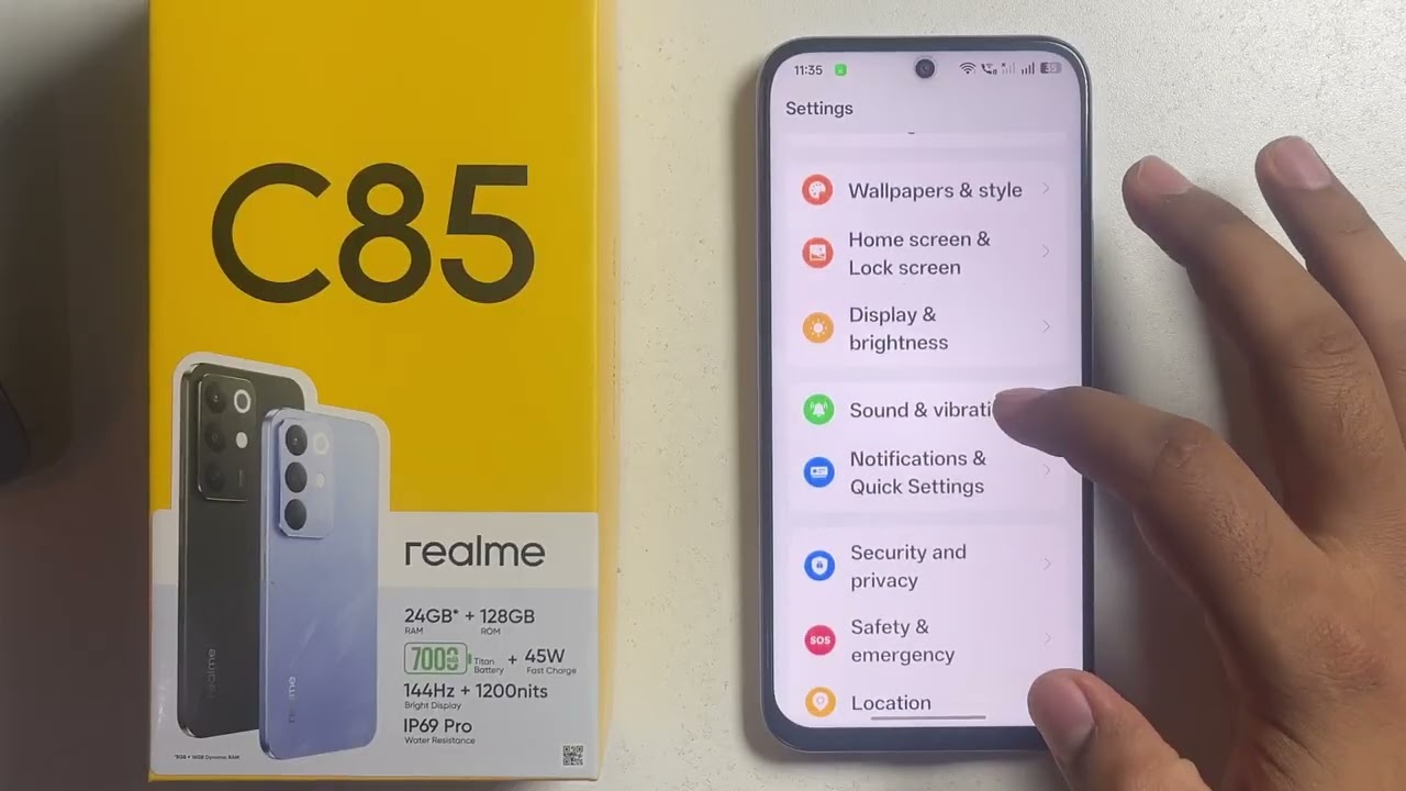 Realme C85/C85 Pro: How to Enable 144Hz Display Refresh rate