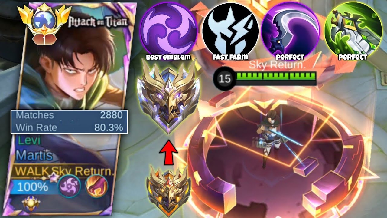 TOP GLOBAL MARTIS BEST AND EMBLEM FOR SOLO RANK!!🔥 ( Must Try ) MLBB