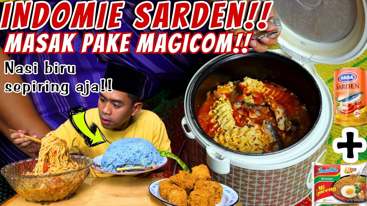 ANAK KOSAN SAHUR PAKE INDOMIE SARDEN MASAK DI MAGICOM!!