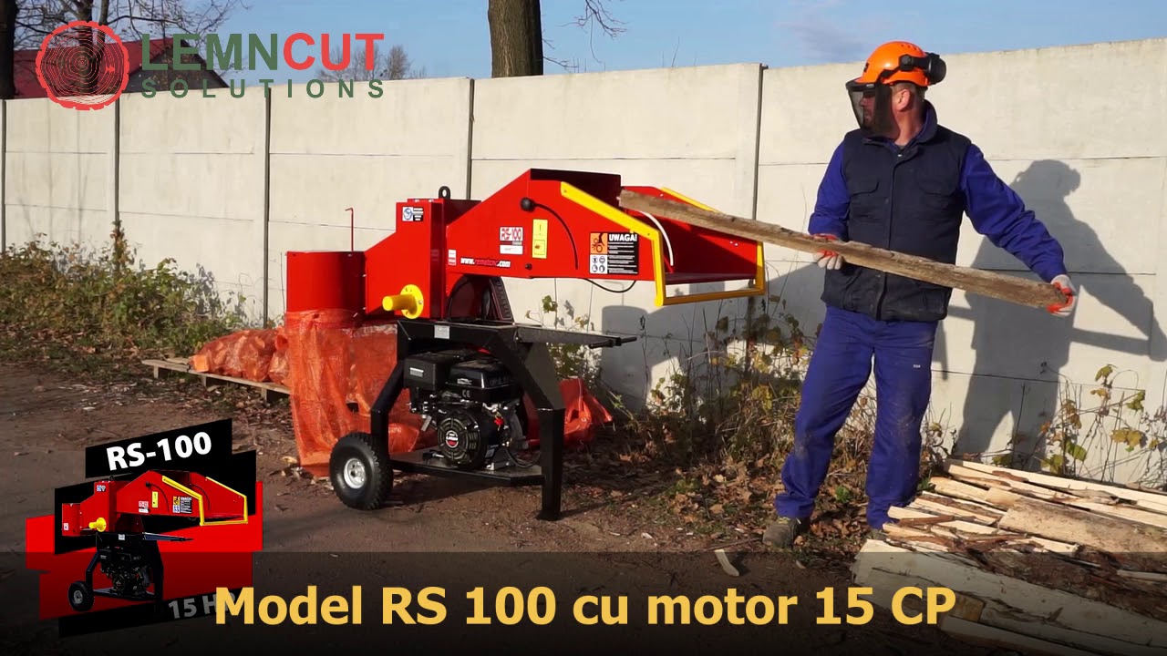 Tocator crengi cu motor benzina RS100 - lemn de foc