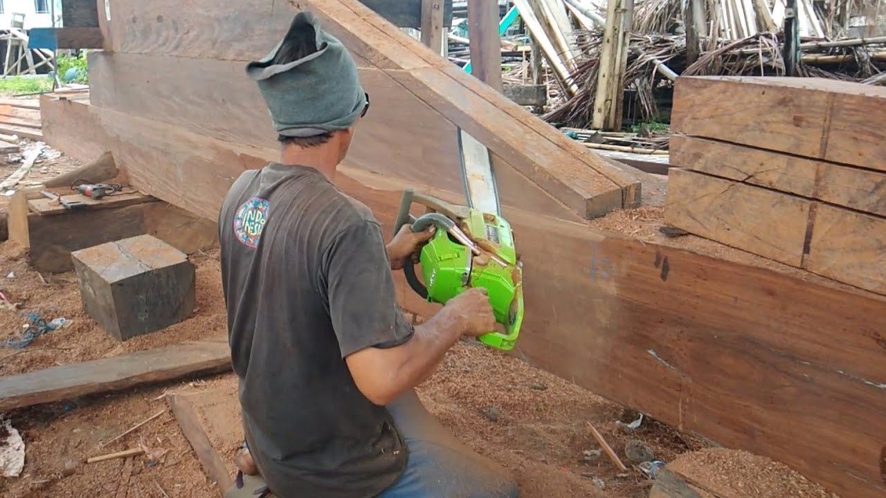 Update Progres Pembuatan Kapal Pinisi di Bulukumba -  kapal pinisi terbesar