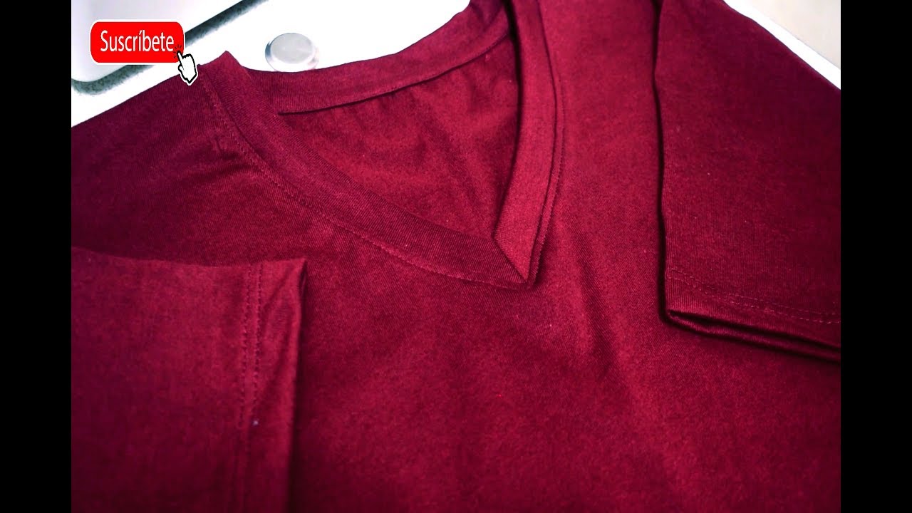 POLO CUELLO V - FACIL ( paso a paso ) | Tips de Confeccion