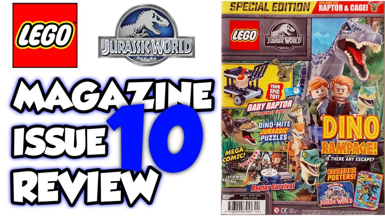 LEGO JURASSIC WORLD MAGAZINE - Issue 10 review - BEST JURASSIC WORLD MAGAZINE SO FAR!!
