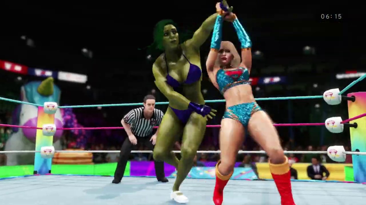 WWE 2K20 - Supergirl vs. She-Hulk - Digital Comics, Marvel Legends, Epic Battle 💯