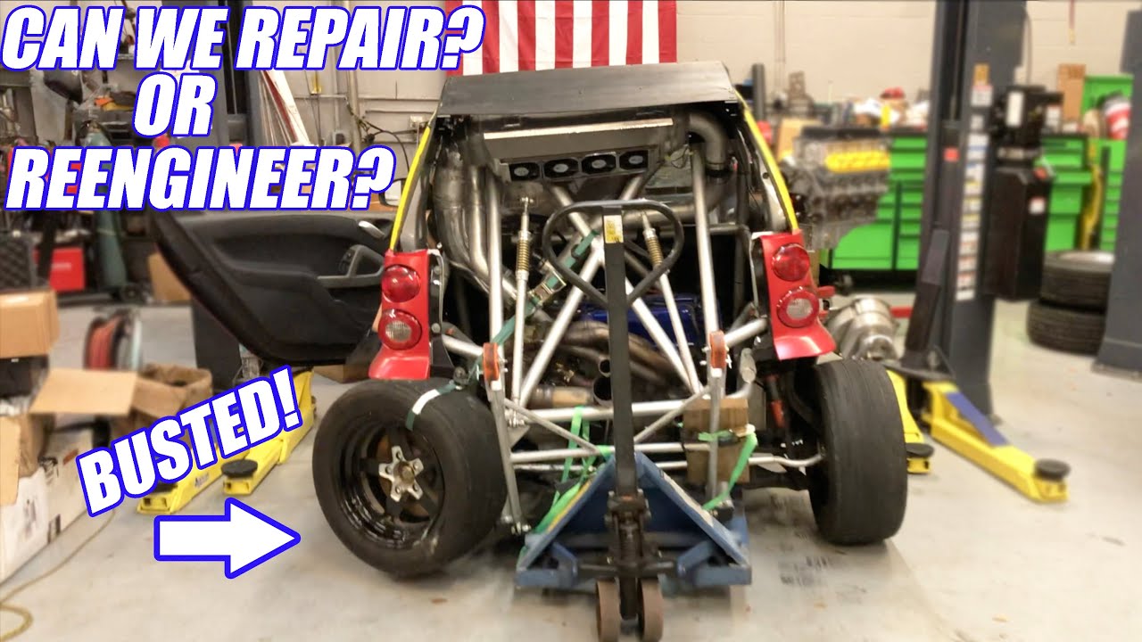 Assessing The Damage And Repairing On Our Wrecked Turbo K-Swapped SmartCar!