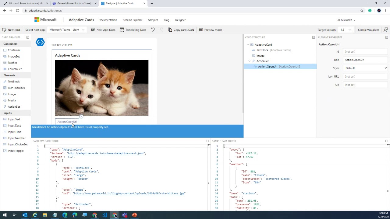 Introduction to Adaptive Cards for Teams using Power Automate - Reza Dorrani