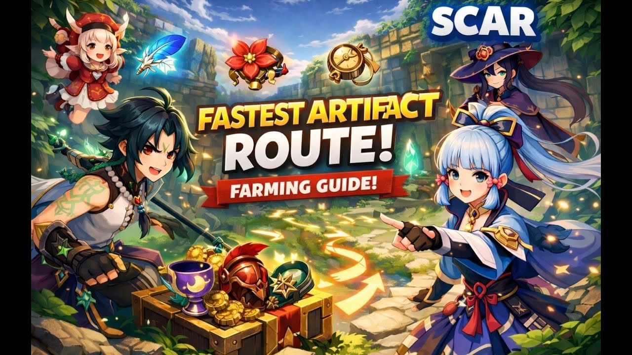 Fatest Artifact Farming Route 1 Genshin impact| SACR