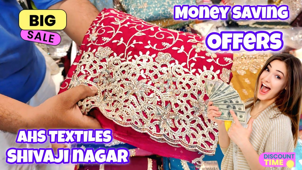 Bangalore shivajinagar shopping at AHS TEXTILES New evening Bazaar|| Best place for bridal shopping 