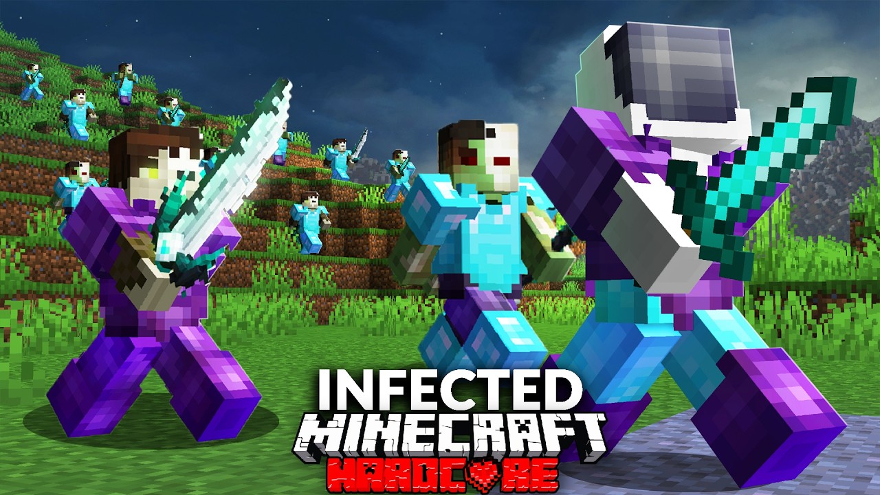 I Survived Minecraft's Deadliest 100 Player Infection!