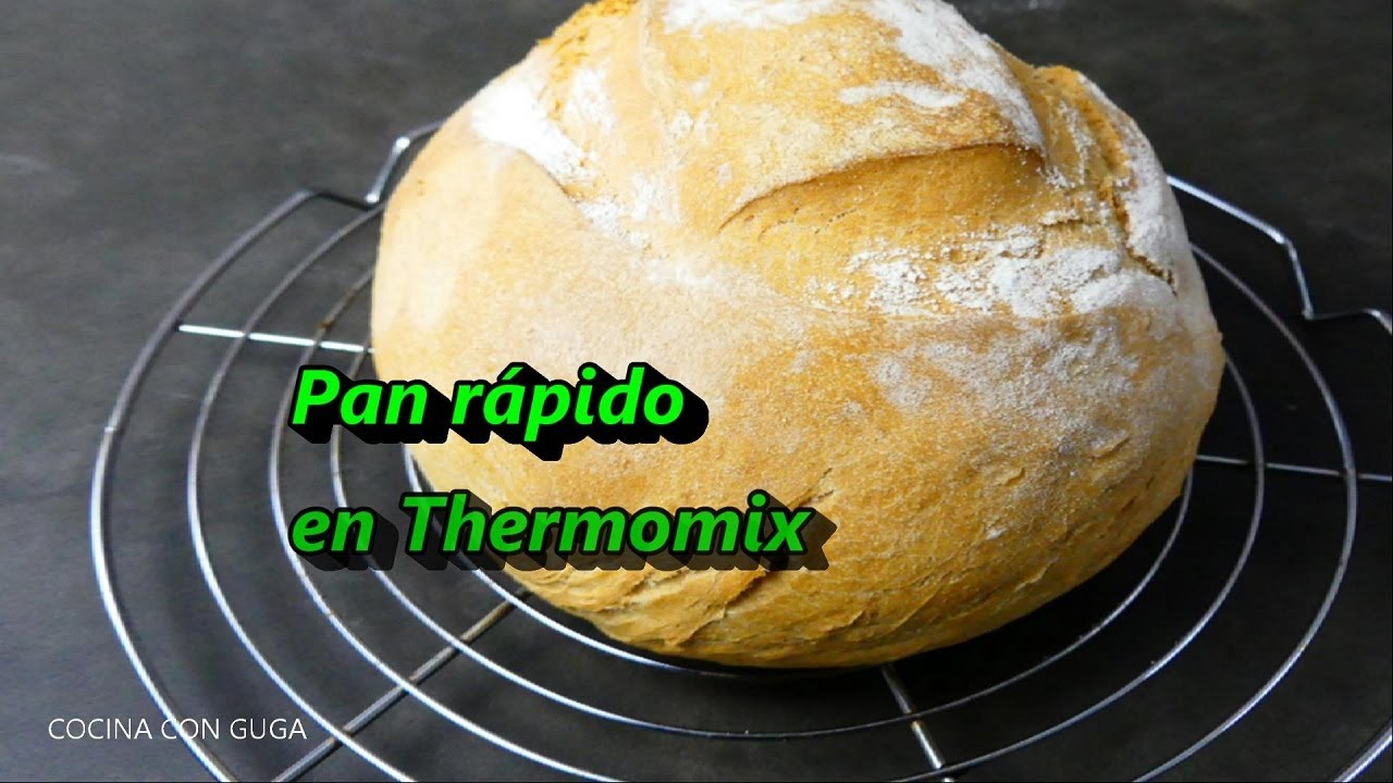 ⚡ PAN CASERO RAPIDO  [Hacer Pan en Thermomix] 🍞⏰⚡