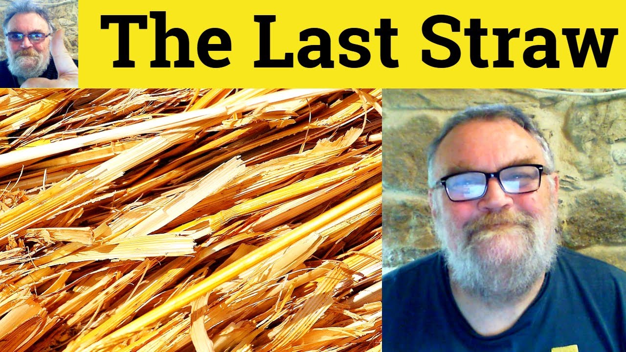 🔵 The Last Straw Meaning - The Final Straw Defined - The Last Straw Definition - The Final Straw