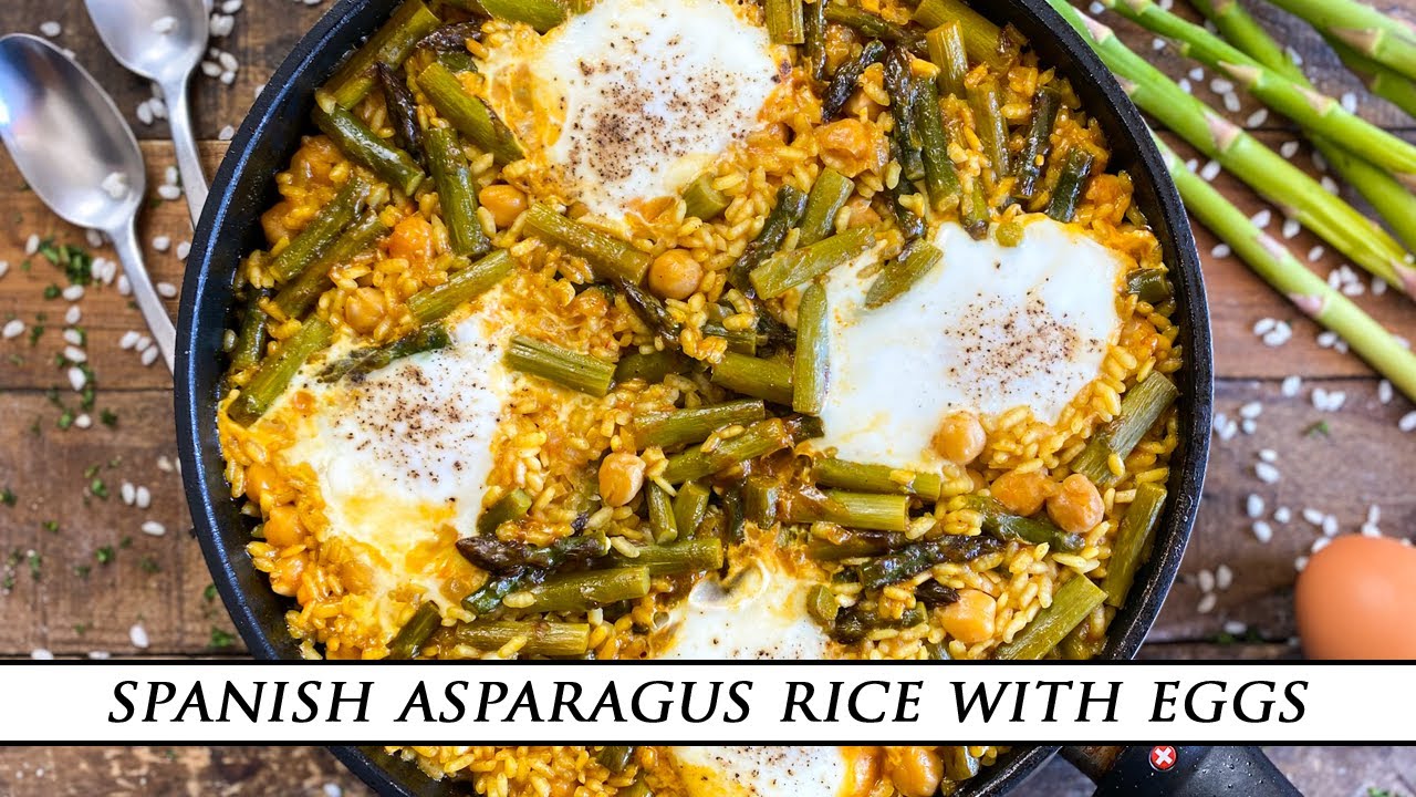 Spanish Asparagus Rice with Eggs | You won´t Believe how Good this is