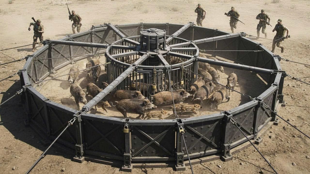A Powerful Trap That Wild Boars Can't Escape - Wild Boars Fall for This Clever Trap