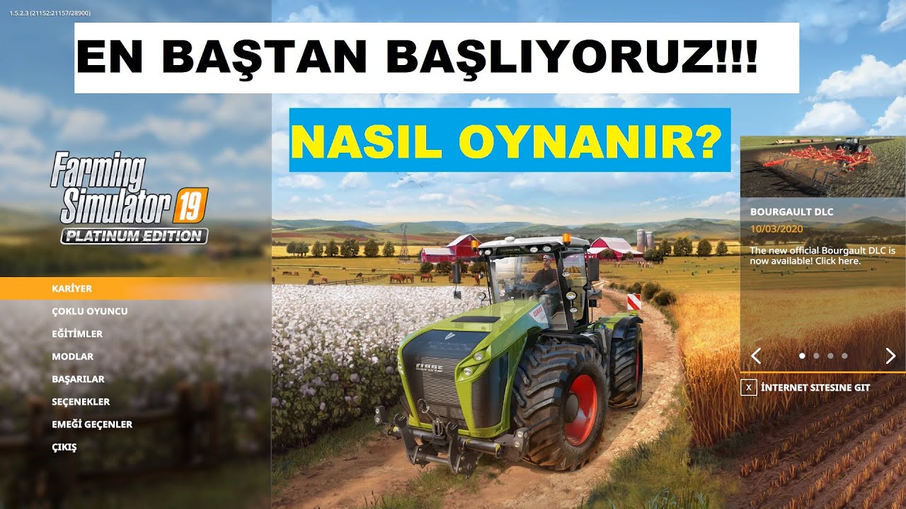 #EvdeKal BAŞLIYORUZ Farming Simulator 19 EN BAŞTAN!!! SIFIRDAN BAŞLANGIÇ Gameplay