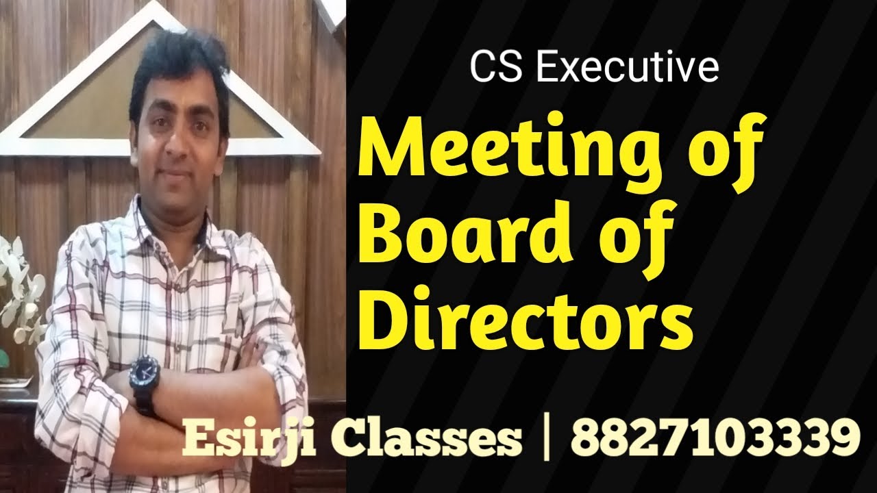 BOARD OF DIRECTOR CLASS FIRST BY ARPIT JAIN