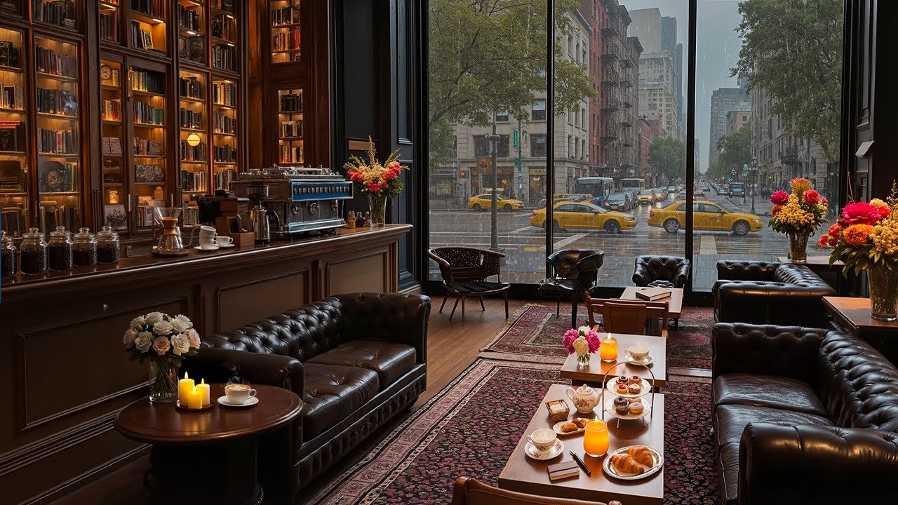 Good Mood with Soft February Rainy Jazz ☕ Cozy Coffee Shop Ambience & Smooth Piano Jazz Music