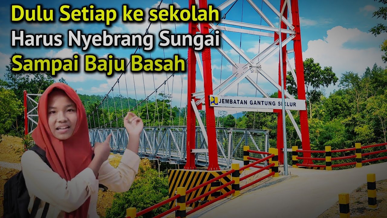 Dulu Kami Basah Menyeberang Sungai Demi Sekolah‼️Kini Jembatan Ini Mengubah Segalanya