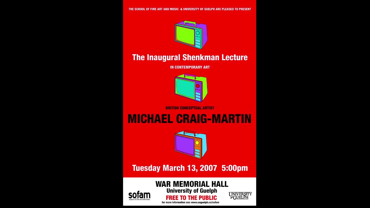 Michael Craig-Martin -  - Shenkman Lecture in Contemporary Art 2007