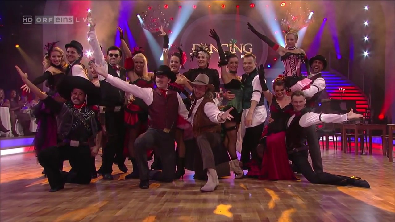 Dancing Star Maria Santner mit Marco Angelini - Wild West Gruppentanz