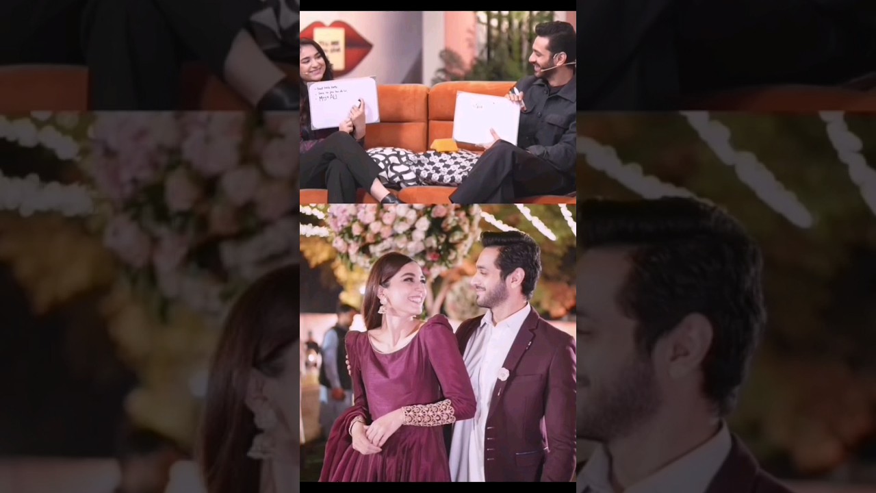 wahaj ali and yumna zaidi interview | maya ali #wahajali #wahajaliwife #yumnazaidi #shorts #viral