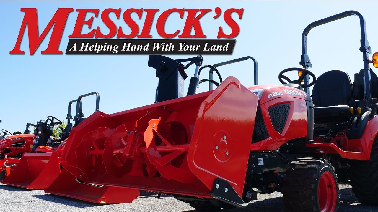 Kubota BX 80 Series with BX2816 Front Snowblower