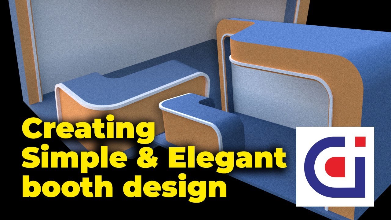 Simple and Elegant Booth Design | with Sketchup 2017