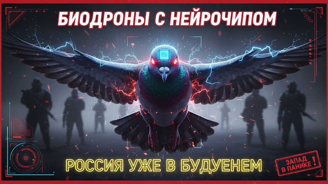 ГОЛУБИ С НЕЙРОЧИПОМ Россия уже в 2050 м, а Запад ещё не понял