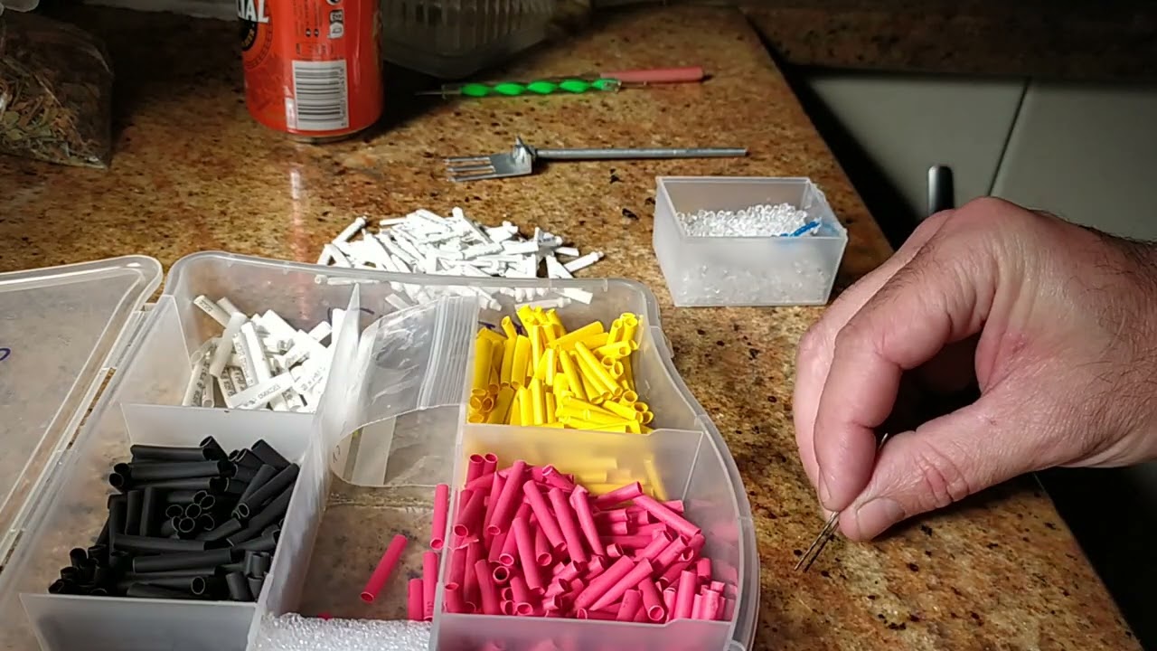 Preparando las fundas para enganche rápido o grapa para surfcasting