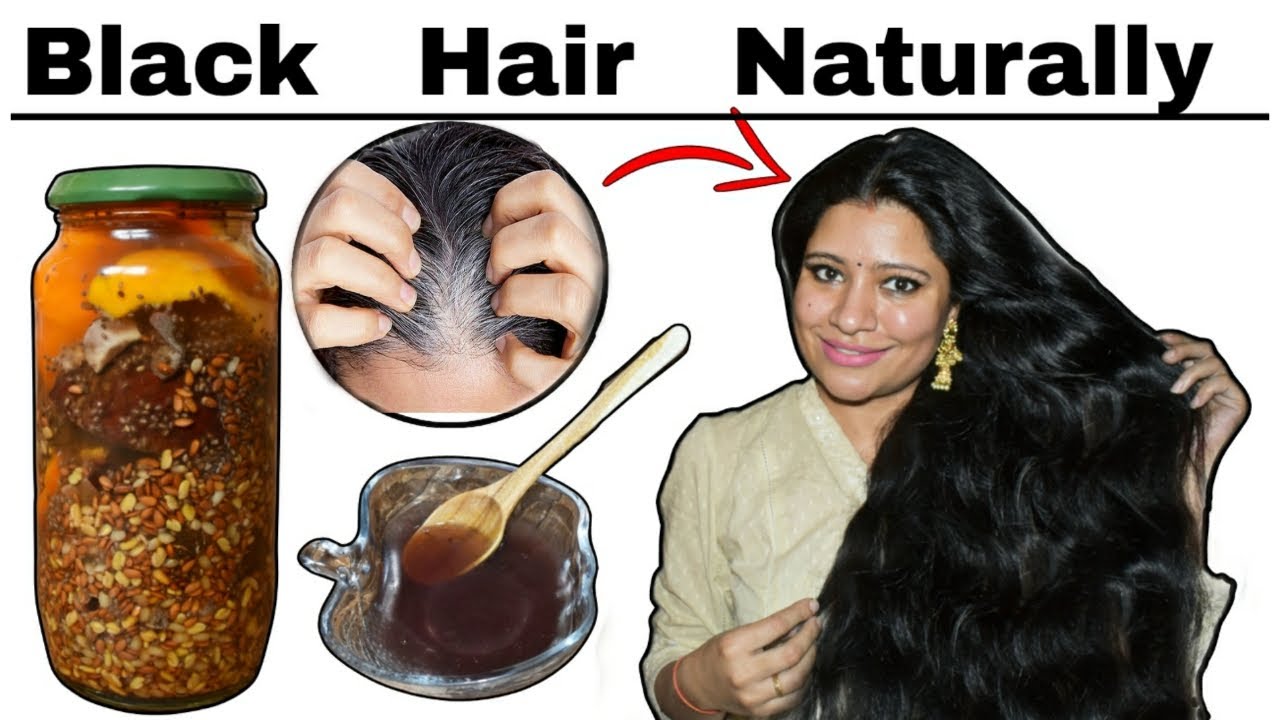 Use 1 Hour Before Hair wash & Make Hair Black Naturally बालों को कुदरती तरीके से काला बनायें।