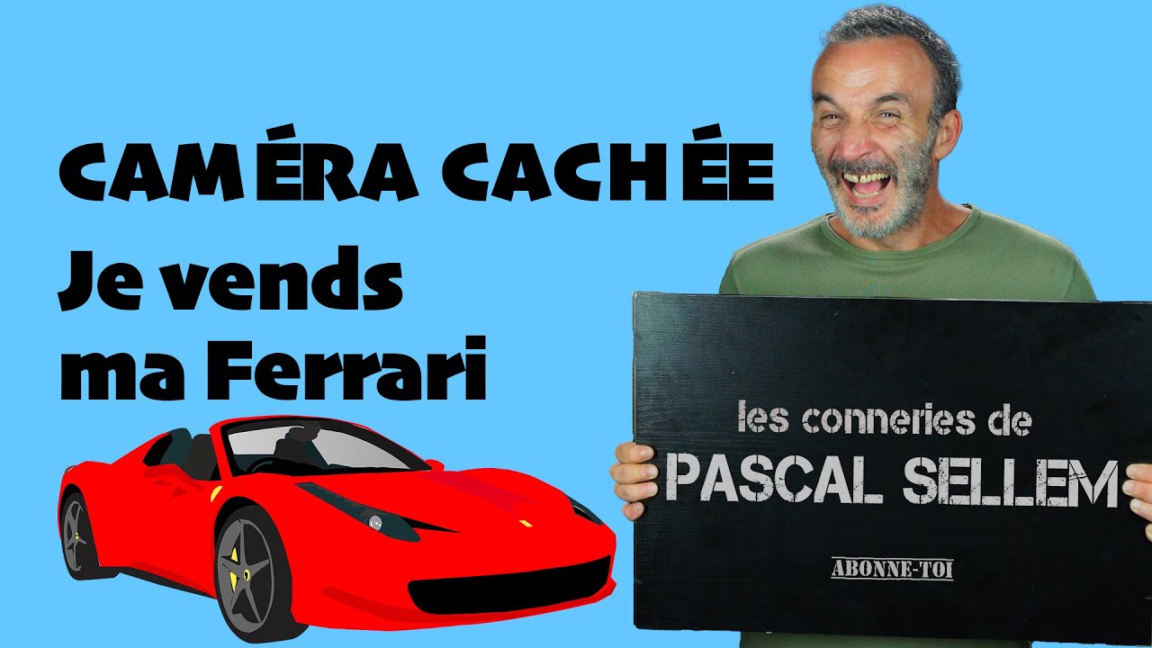 🏎️ A saisir : Pascal Sellem vend sa Ferrari 🔴 Cam&eacute;ra cach&eacute;e sans @Vilebrequin Pascal Sellem