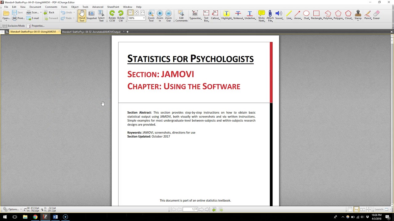 PSYS 241: JAMOVI Tutorial 1 - Setting up JAMOVI