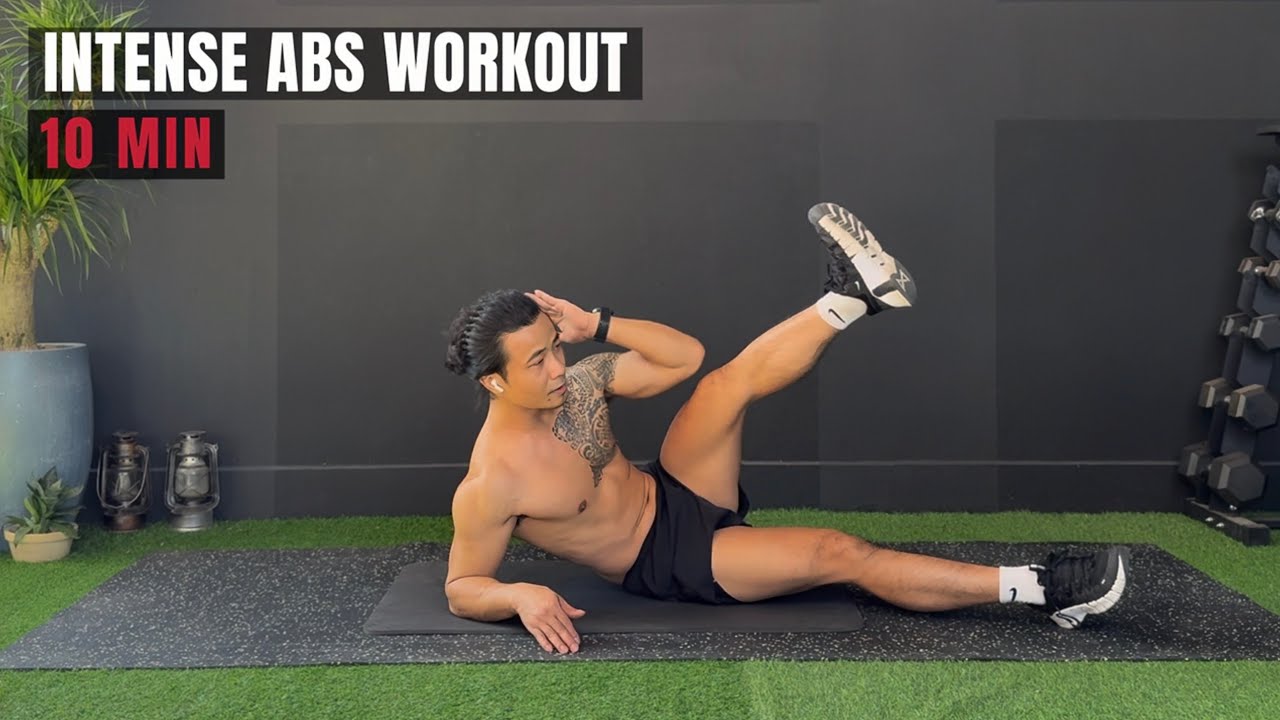 10 Min INTENSE ABS Workout ( Upper Abs, Lower Abs & Obliques )